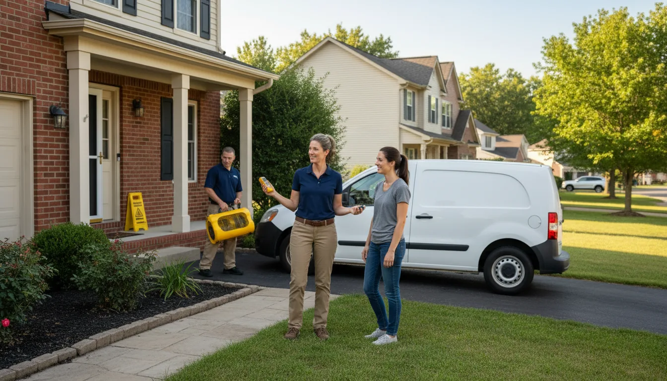 Residential water damage restoration in Diamondhead, MS
